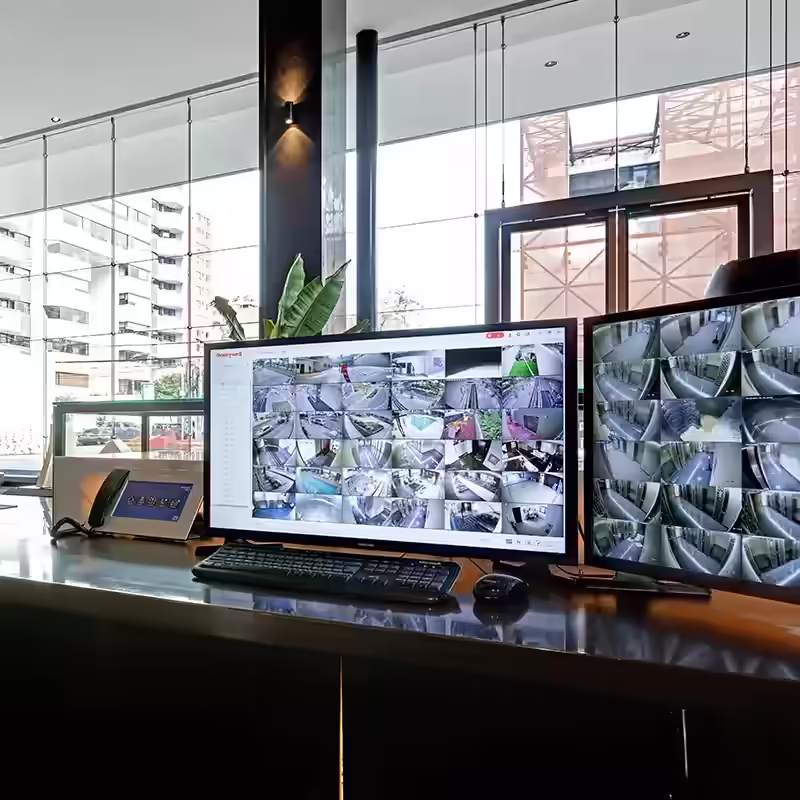 Seguridad electrónica CCTV IP control de acceso biométrico y detección de incendios para empresas y residencias